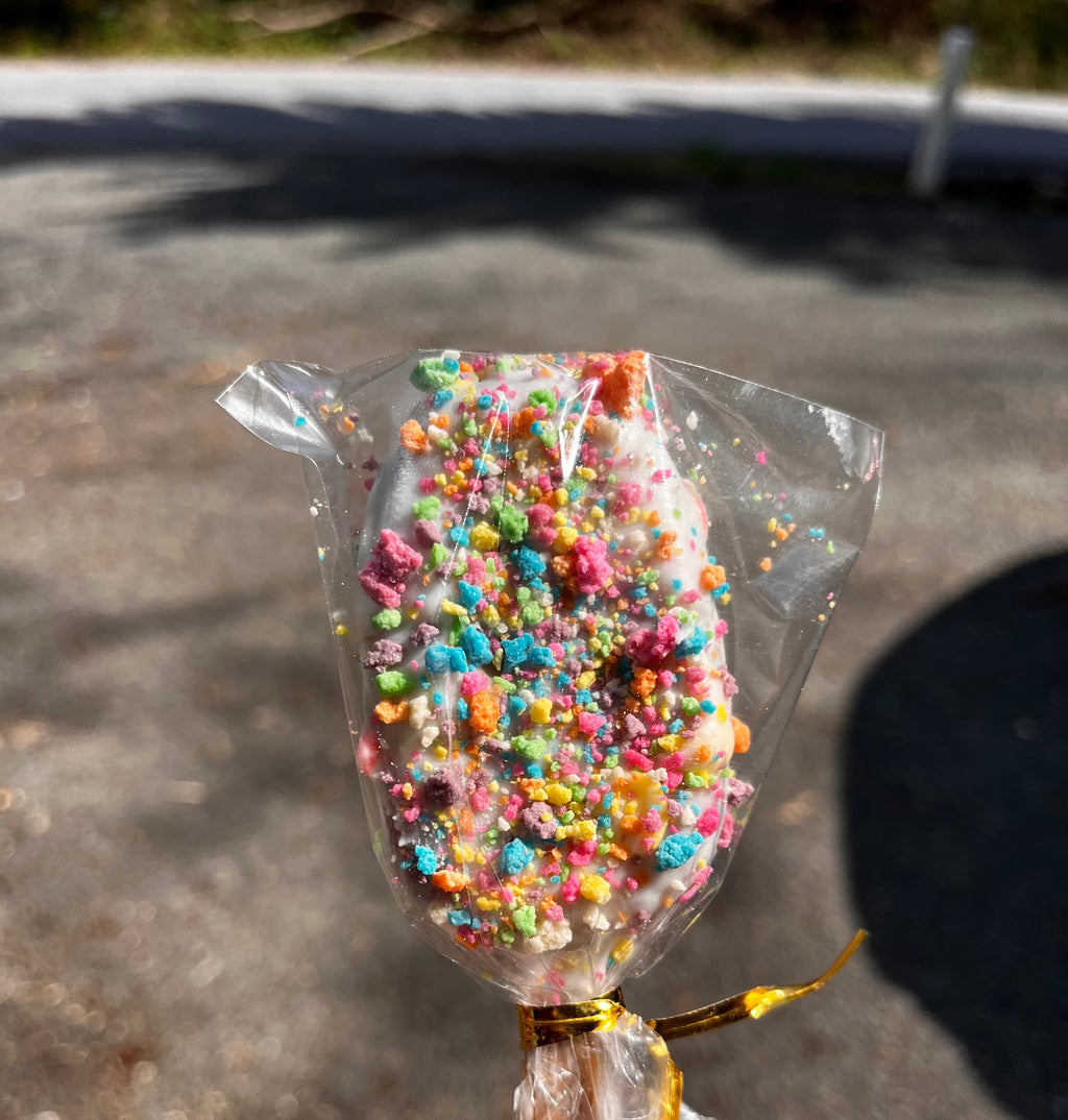 Fruity Pebbles Cake Popsicles💛